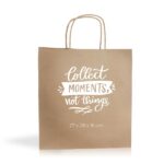 Saco papel kraft 100g/m2 27X26X16cm Kraft06 - Image 2