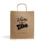 Saco papel kraft 115g/m2 27X31X16cm Kraft07 - Image 2