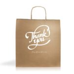 Saco papel kraft 115g/m2 31X32X20cm Kraft09 - Image 2