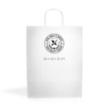 Saco papel kraft 100g/m2 32X42X12cm - branco WKraft08 - Image 2