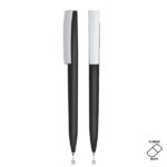 Esferográfica em plástico, com acabamento em borracha Rubby