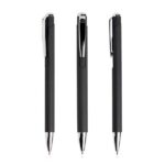 Esferográfica em alumínio com detalhes prateados Writzilver