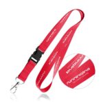 Lanyard em poliéster com fivela clic-clac e mosquetão Lia - Image 2