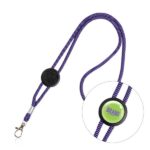 Lanyard em poliéster com ajuste e mosquetão Treel - Image 2