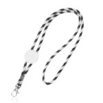 Lanyard tubular em terylene com ajuste e mosquetão Lapely