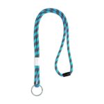 Lanyard tubular em terylene com ajuste e argola Poley