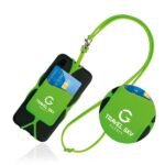 Lanyard em silicone, com porta cartões Lancy - Image 2