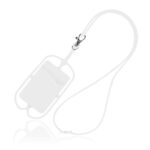 Lanyard em silicone, com porta cartões Lancy