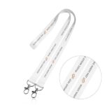 Lanyard em poliéster com dois mosquetões Double Lany - Image 2