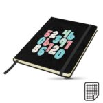 Bloco de notas A5, com capa em cartão e bolsa Kinygrid - Image 2