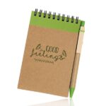 Bloco de notas A6 em cartão, com esferográfica Recynote A6 - Image 2