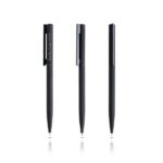 Esferográfica fina em aço inoxidável reciclado Sari Thin Twist