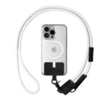 Lanyard em RPET, com suporte para telemóvel Wei Phone Strap