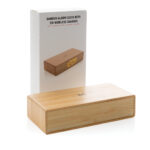 Despertador de bambu com carregador sem fio de 5W - Image 10