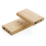 Powerbank sem fio de bambu de 5W 8.000 mAh - Image 10