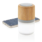 Alto-falante de bambu 3W com mudança de luz - Image 3