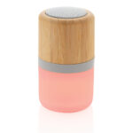 Alto-falante de bambu 3W com mudança de luz - Image 7