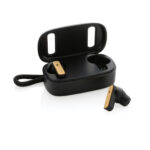 Fones de ouvido RCS de plástico reciclado e bambu TWS - Image 2