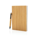 Conjunto de caderno e caneta de bambu A5 - Image 2