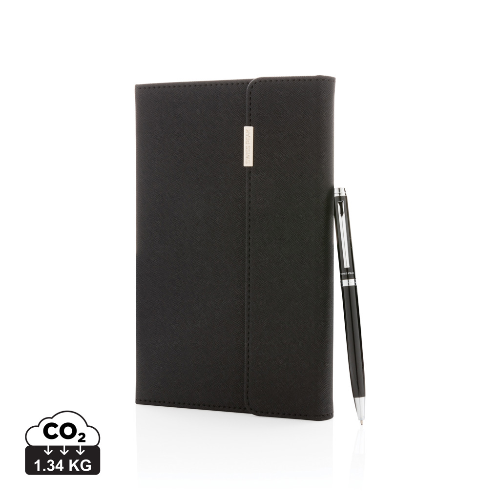 P772.921__S_0__d17ce1ebe7cb43efa91962632e8de28e Conjunto de caderno e caneta Swiss Peak deluxe A5 - Image 1
