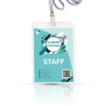 Identificador em PVC, com lanyard em poliéster Badgeyard - Image 2