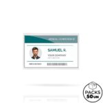 Identificador em PVC semirrígido, com mola e alfinete Wyres - Image 2