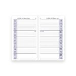 Miolo em papel para agenda de bolso Inty