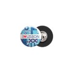Crachá de 25mm com pin prateado, personalizado Badge pin 25 Silver - Image 2