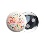 Crachá de 59mm com iman duplo roupa, personalizado Badge double magnet 59 - Image 2